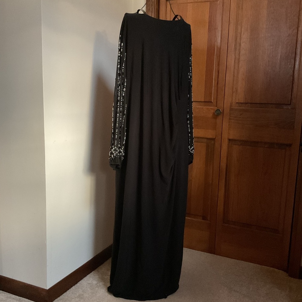 Marina Beaded Long Sleeve Maxi with Beaded Sleeves - Picture 3 of 7